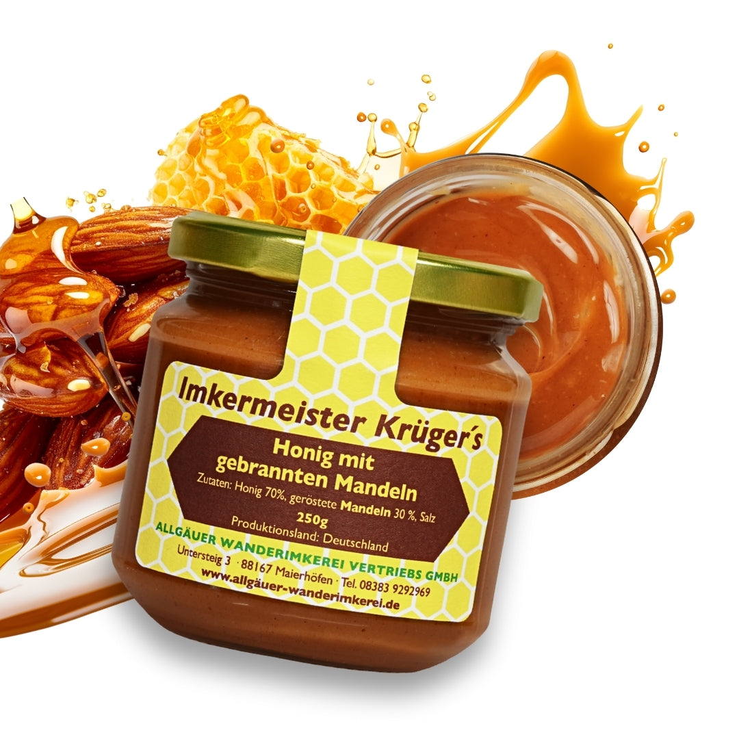 Honig mit gebrannten Mandeln 250g