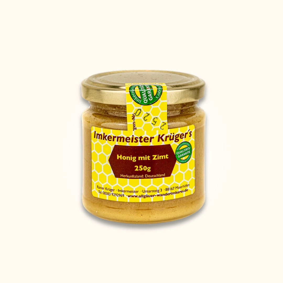 Honig mit Zimt 250g aus Deutschland, Allgäuer Wanderimkerei