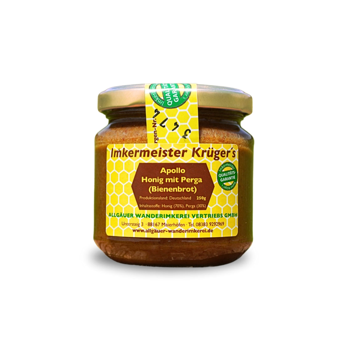 APOLLO Honig mit Perga (Bienenbrot) 250g