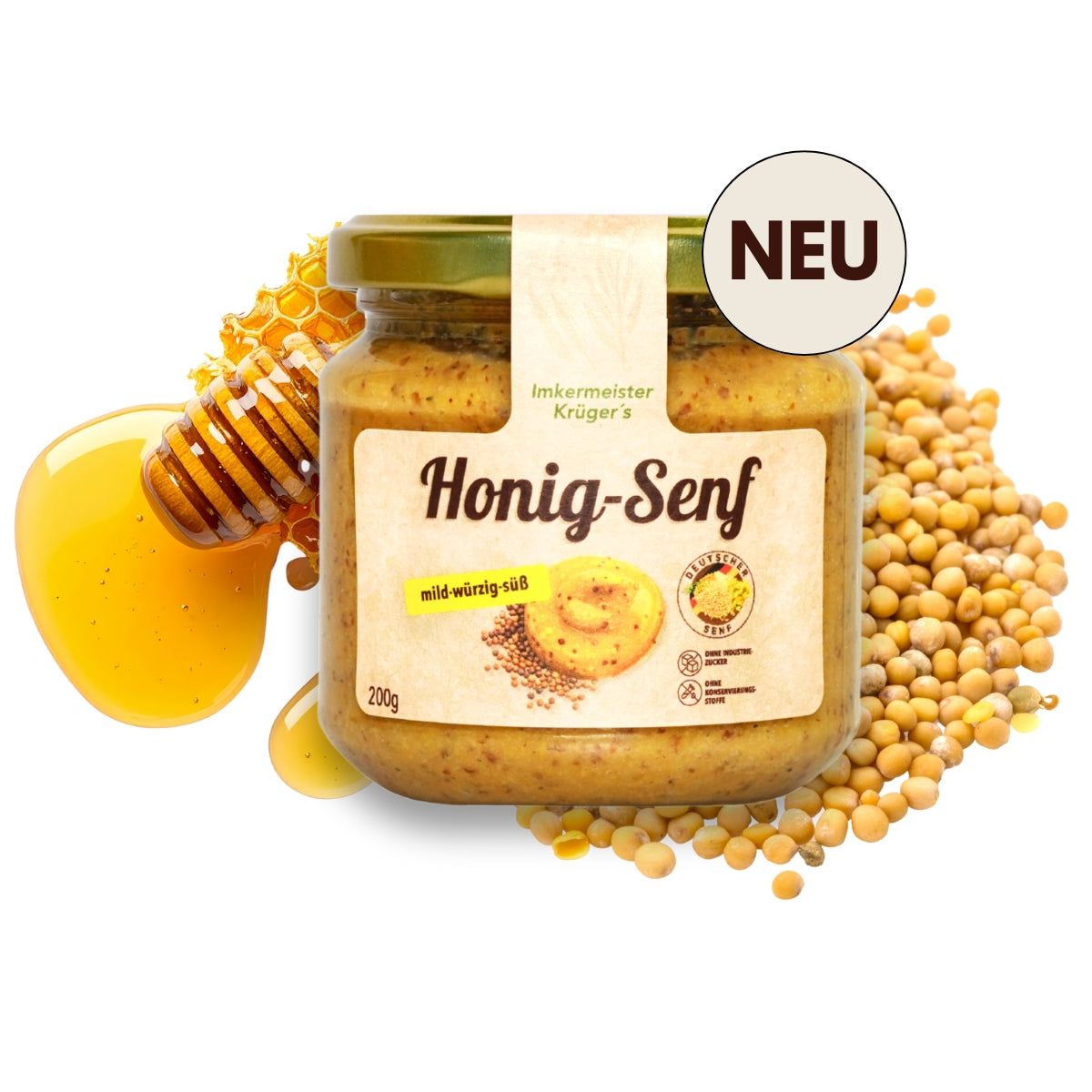 Honig-Senf 200g von der Allgäuer Wanderimkerei