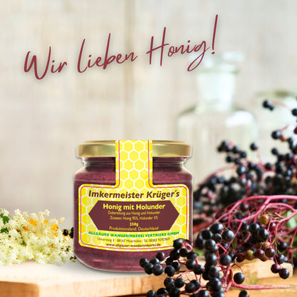 Honig mit Holunder 250g aus Deutschland