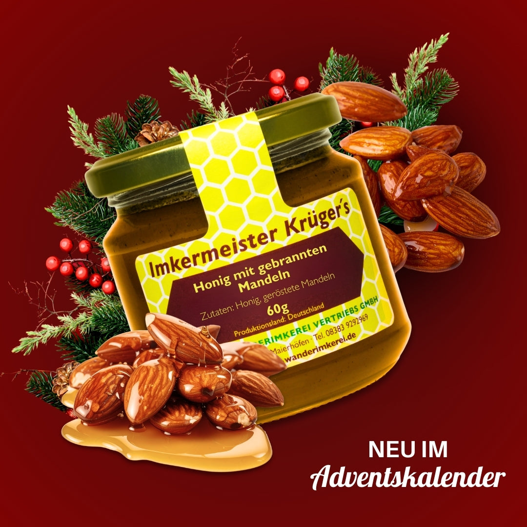 Imkermeister Krüger's Adventskalender 2025 mit natürlichen Honigprodukten, Allgäuer Wanderimkerei