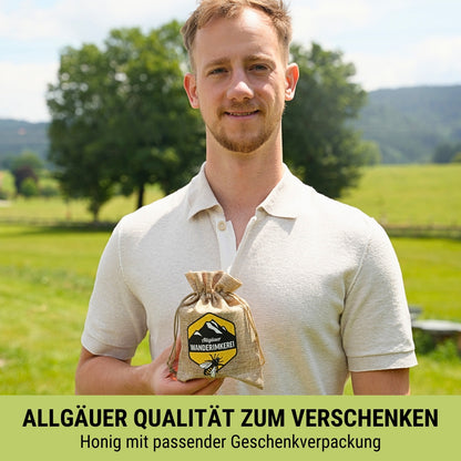 Geschenksäckchen mit „Allgäuer Wanderimkerei“