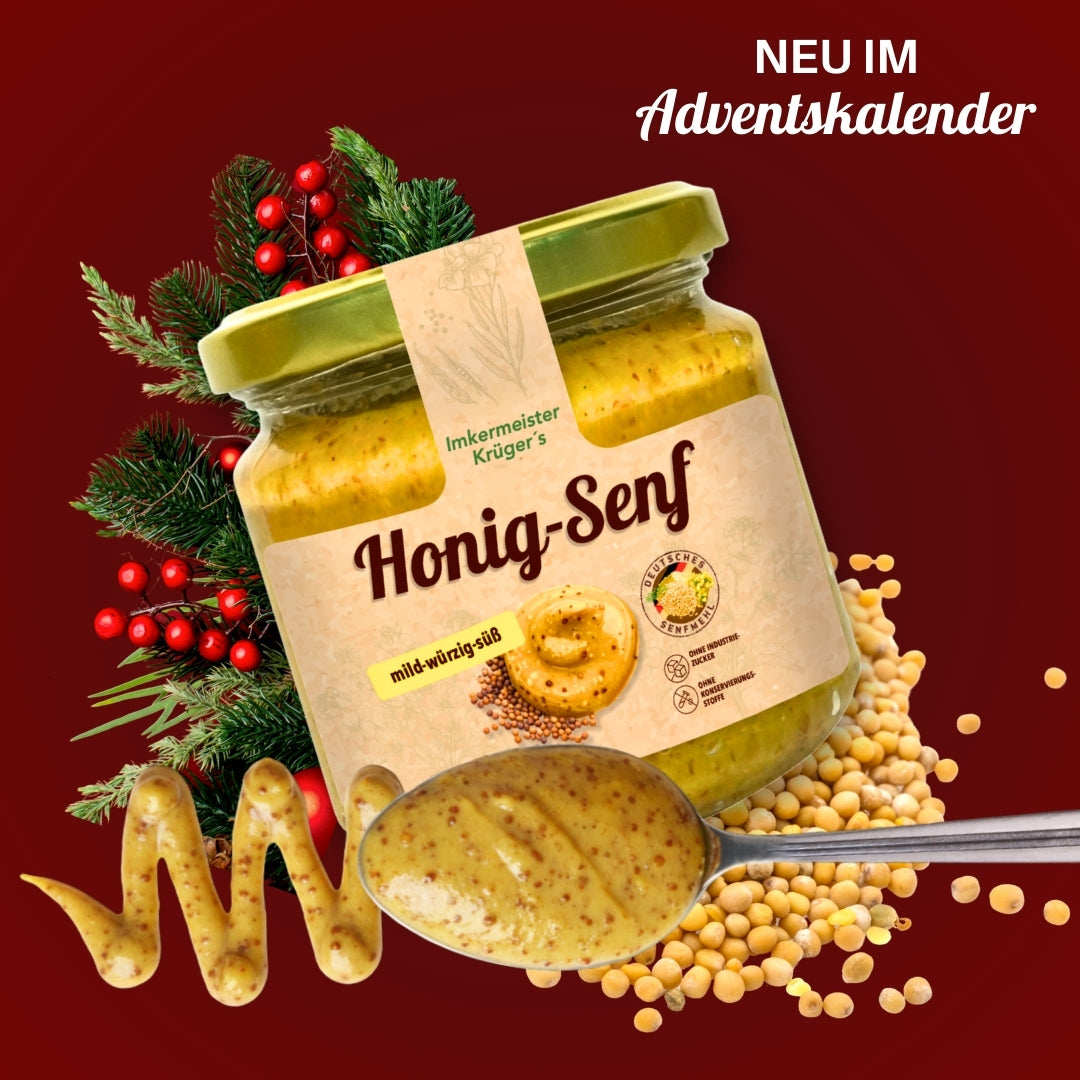 Imkermeister Krüger's Adventskalender 2025 mit natürlichen Honigprodukten, Allgäuer Wanderimkerei