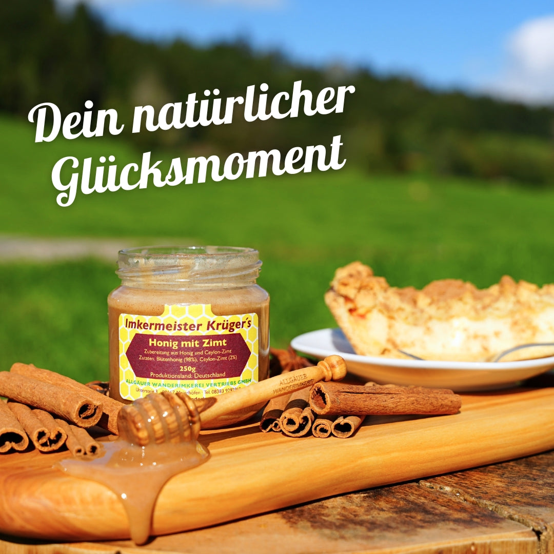 Honig mit Zimt 250g aus Deutschland, Allgäuer Wanderimkerei