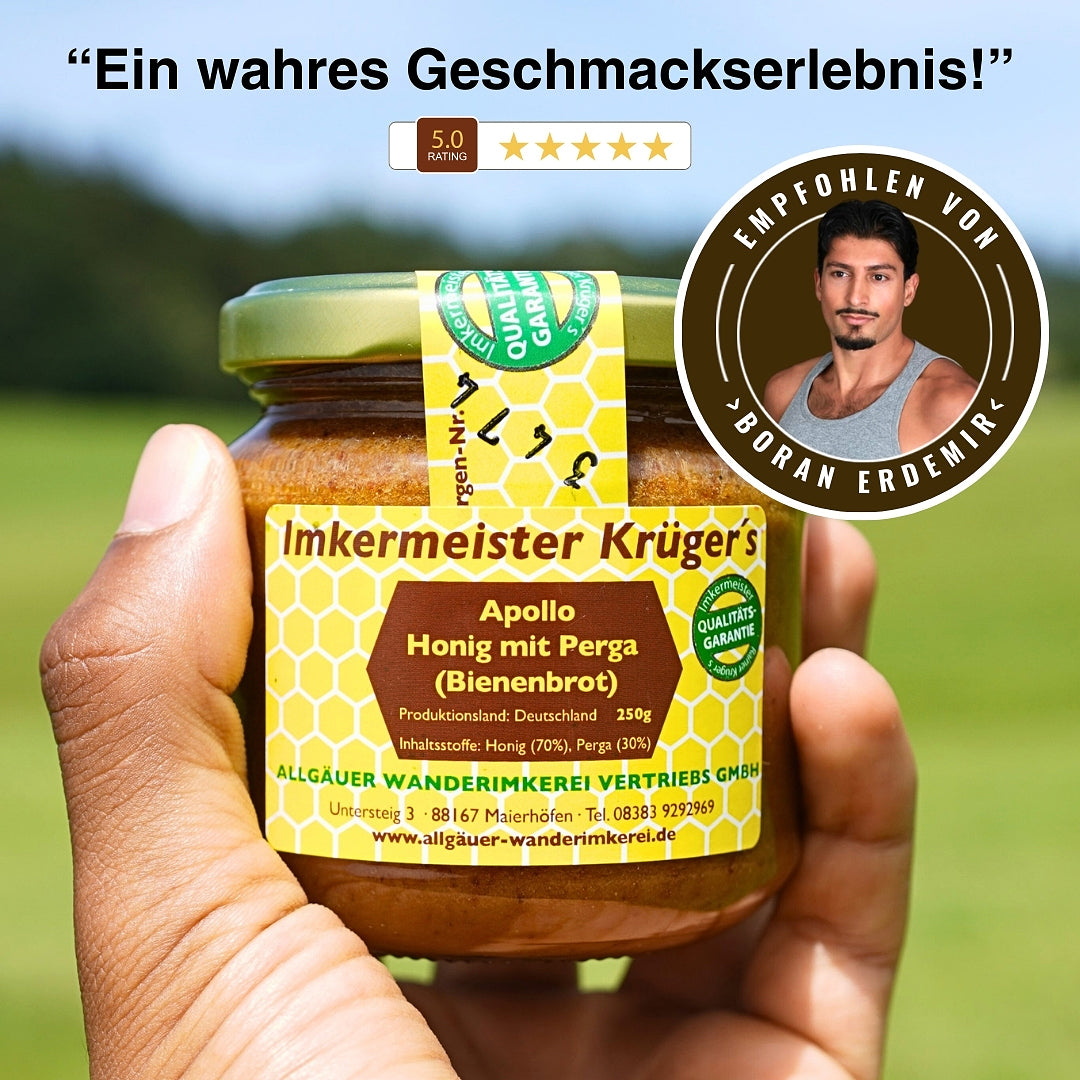 APOLLO Honig mit Perga (Bienenbrot) 250g
