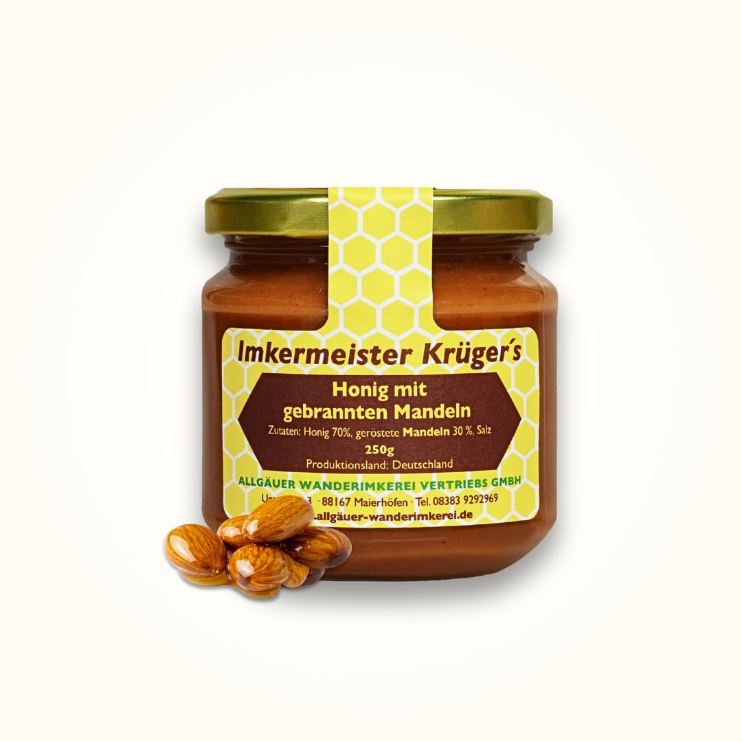 Honig mit gebrannten Mandeln 250g