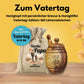 Vatertagsgeschenk, Honigtopf mit Wunsch-Gravur und Honiglöffel aus echtem Olivenholz im passenden Leinensäckchen DANKE PAPA von der Allgäuer Wanderimkerei