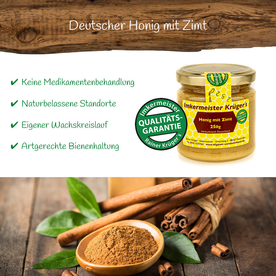 Honig mit Zimt 250g