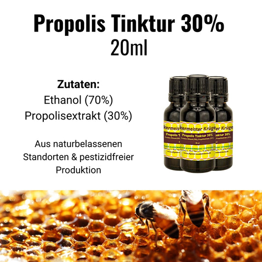 Propolis Tinktur 30%, 20ml, von der Allgäuer Wanderimkerei, Zutaten