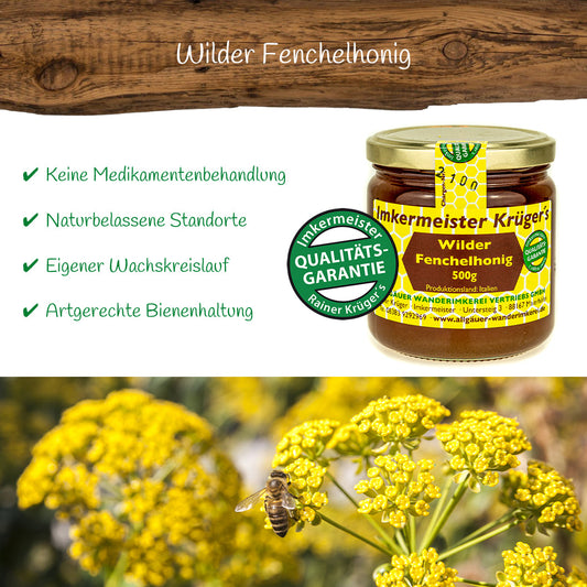 Wilder Fenchelhonig 500g