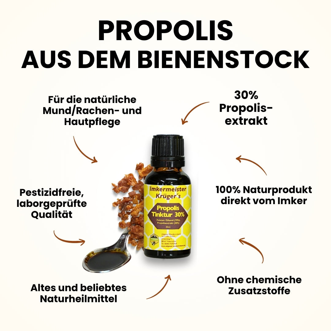 propolis aufbewahren Propolis Tinktur 30% – Naturprodukt – Allgäuer Wanderimkerei