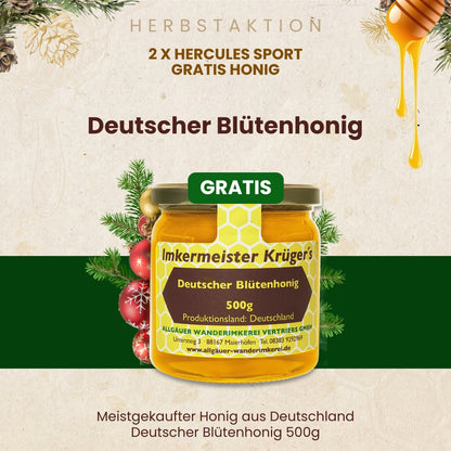 Herbstaktion: 2 x Hercules Sport + Gratis Honig für 80€ statt 98€, nur für kurze Zeit, von der Allgäuer Wanderimkerei