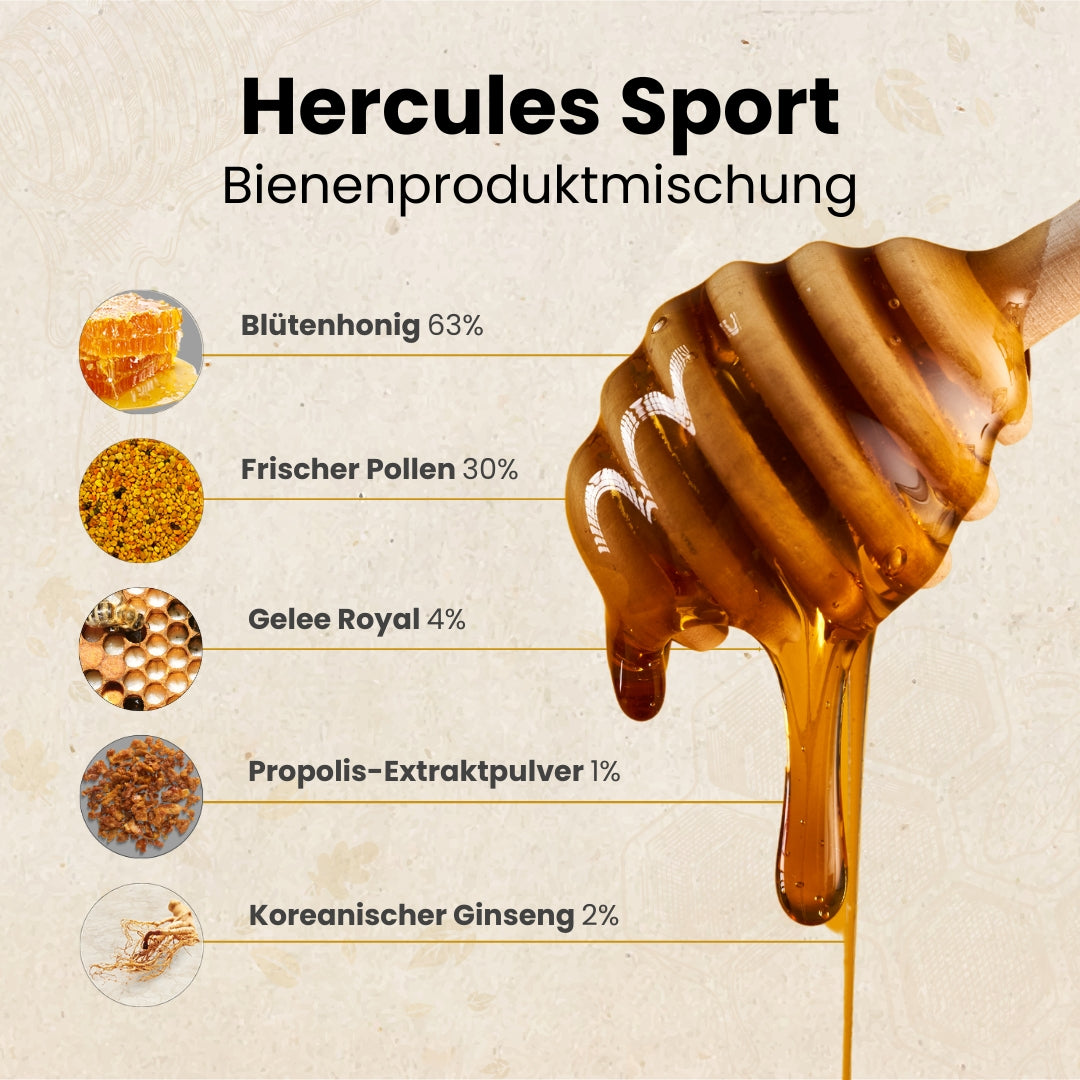 Herbstaktion: 2 x Hercules Sport + Gratis Honig für 80€ statt 98€, nur für kurze Zeit, von der Allgäuer Wanderimkerei
