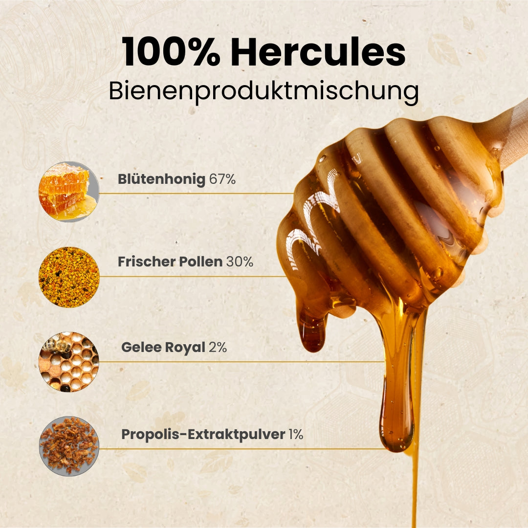 Herbstaktion: 2 x Hercules + Gratis Honig für 60€ statt 78€, nur für kurze Zeit, von der Allgäuer Wanderimkerei