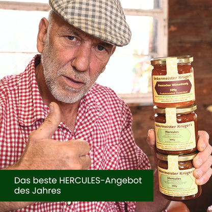 Herbstaktion: 2 x Hercules + Gratis Honig für 60€ statt 78€, nur für kurze Zeit, von der Allgäuer Wanderimkerei