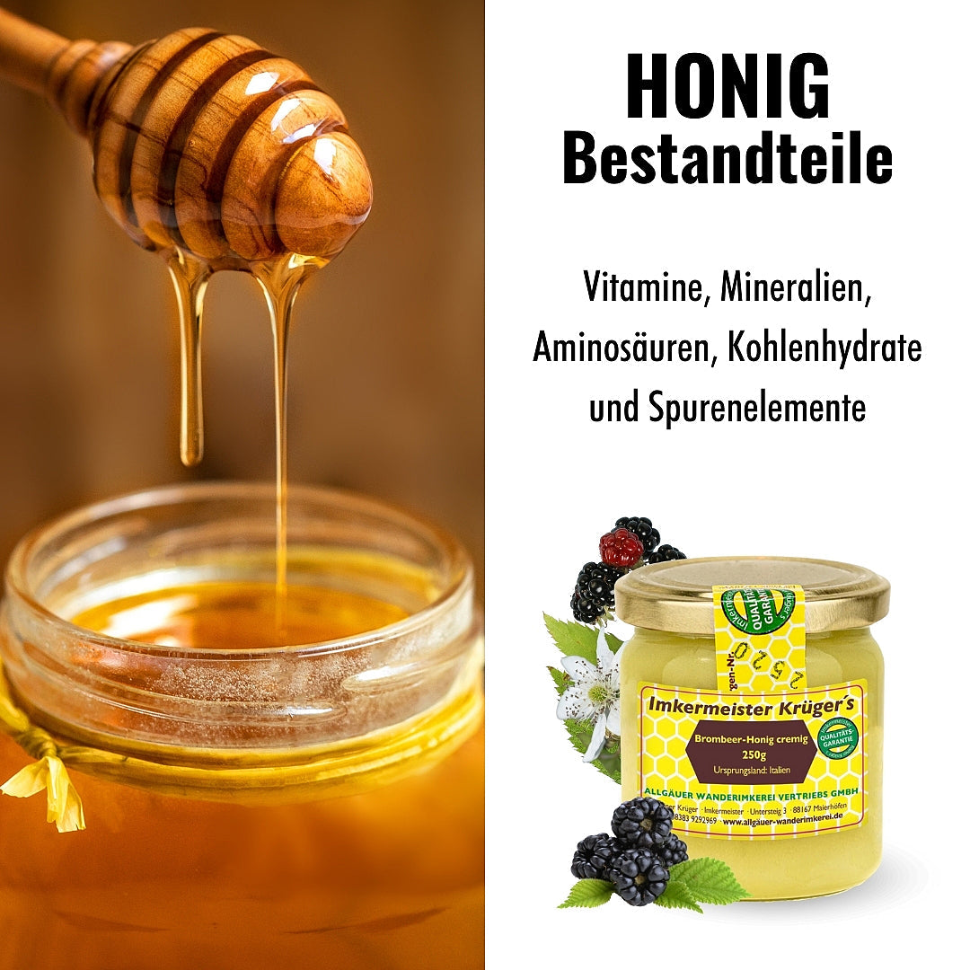 Brombeer Honig von der Allgäuer Wanderimkerei: Bestandteile