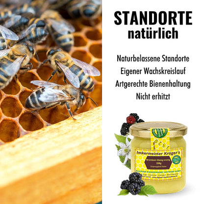 Brombeer-Honig cremig 250g aus Sardinien (Italien) von der Allgäuer Wanderimkerei