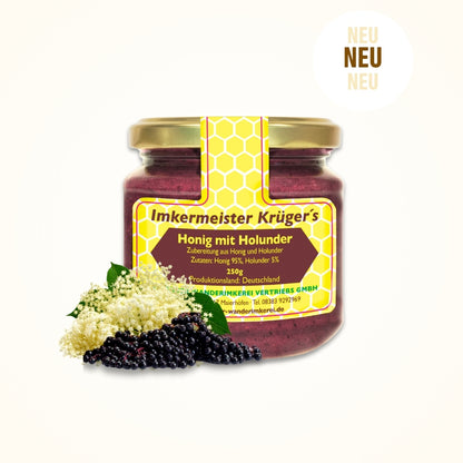 Honig mit Holunder 250g aus Deutschland