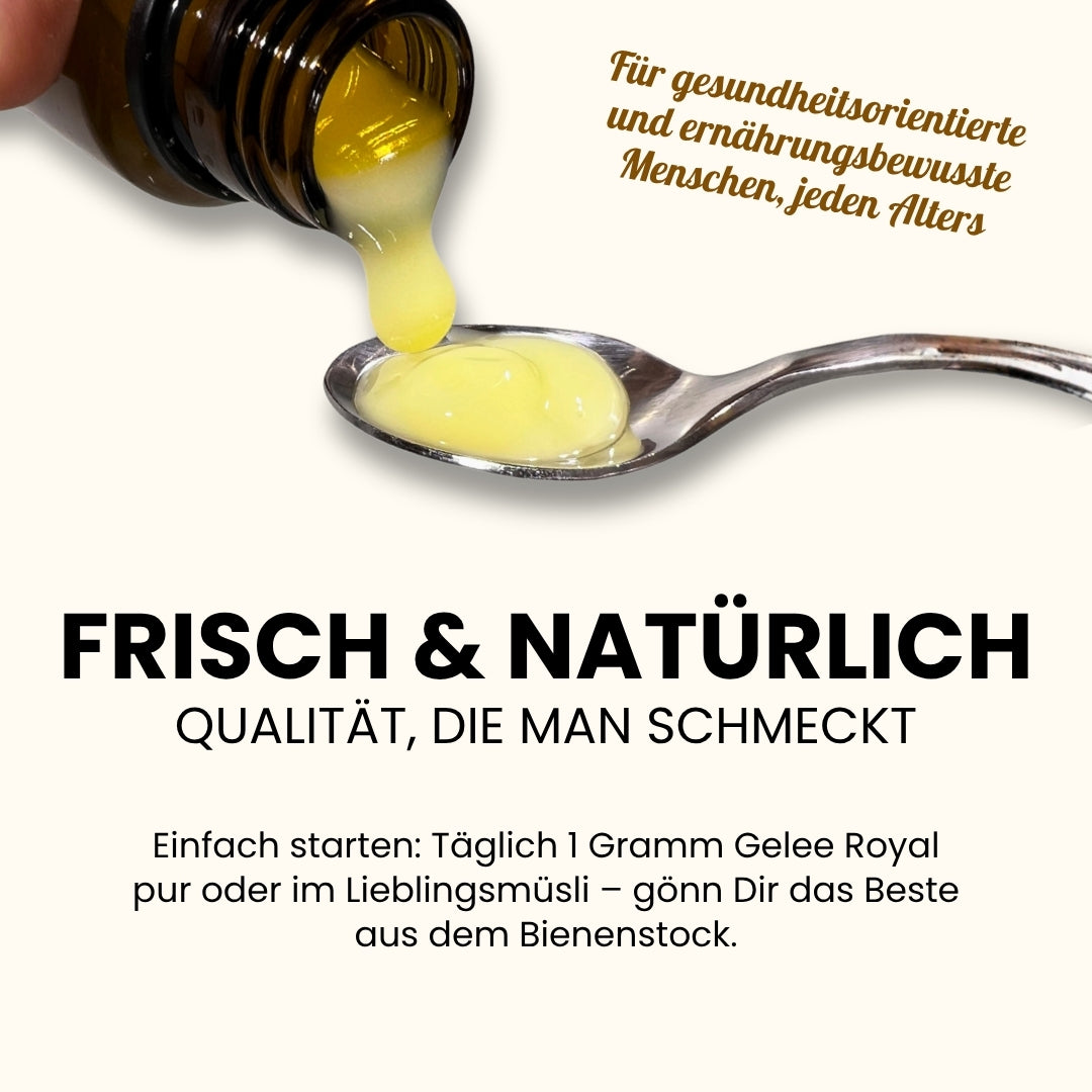 Frisches und natürliches Gelee Royal 25g von der Allgäuer Wanderimkerei