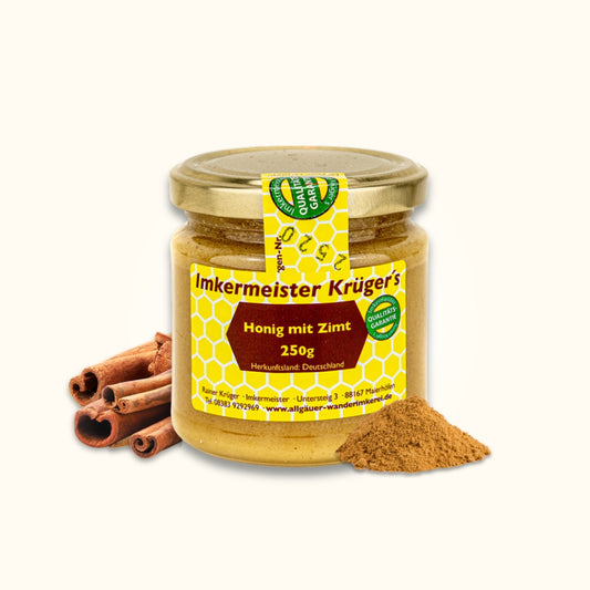 Honig mit Zimt 250g aus Deutschland, Allgäuer Wanderimkerei