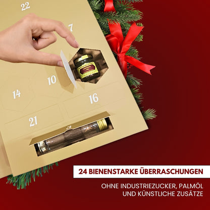  Imkermeister Krüger's Adventskalender 2025 mit natürlichen Honigprodukten, Allgäuer Wanderimkerei