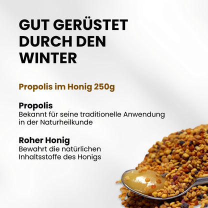 Propolis im Honig 250g aus Deutschland von der Allgäuer Wanderimkerei