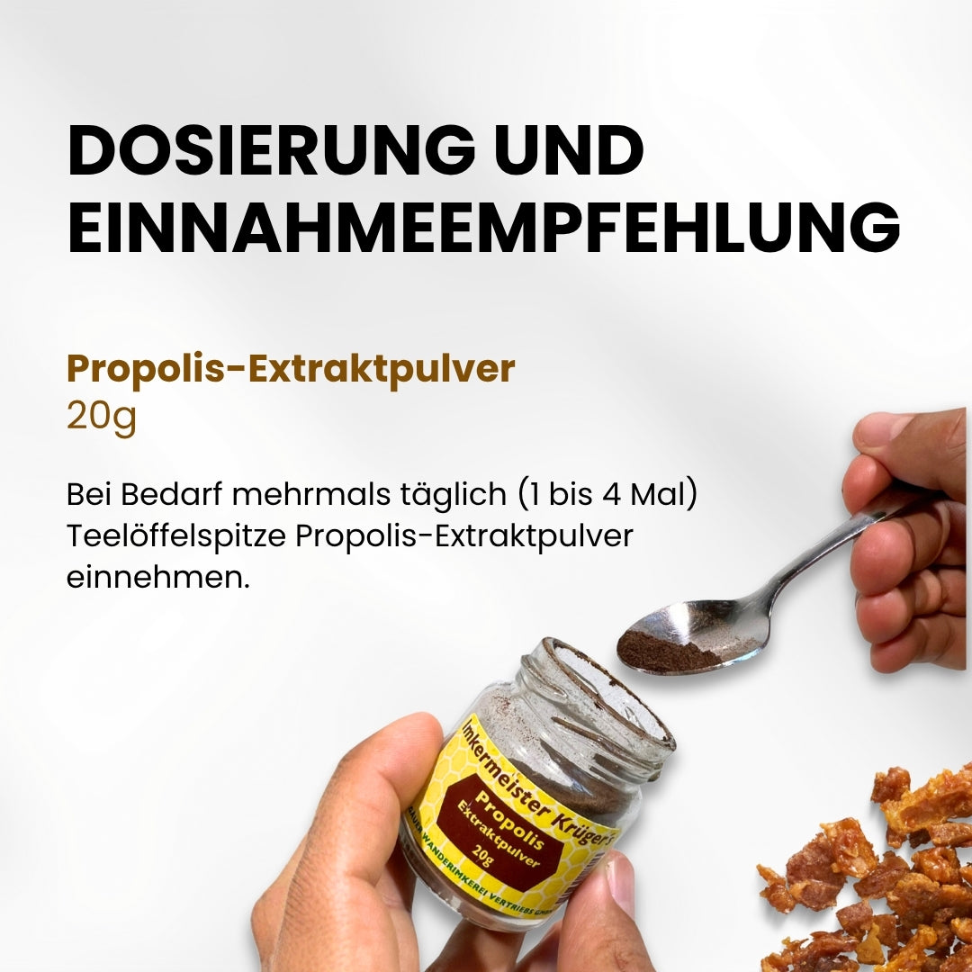 Propolis-Extraktpulver 20g von der Allgäuer Wanderimkerei