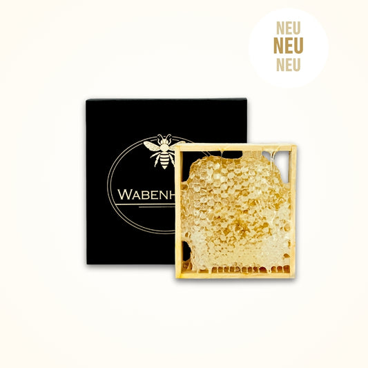 Deutsche Honigwabe in Geschenkbox von der Allgäuer Wanderimkerei