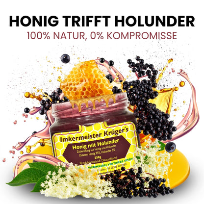 Honig mit Holunder 250g aus Deutschland