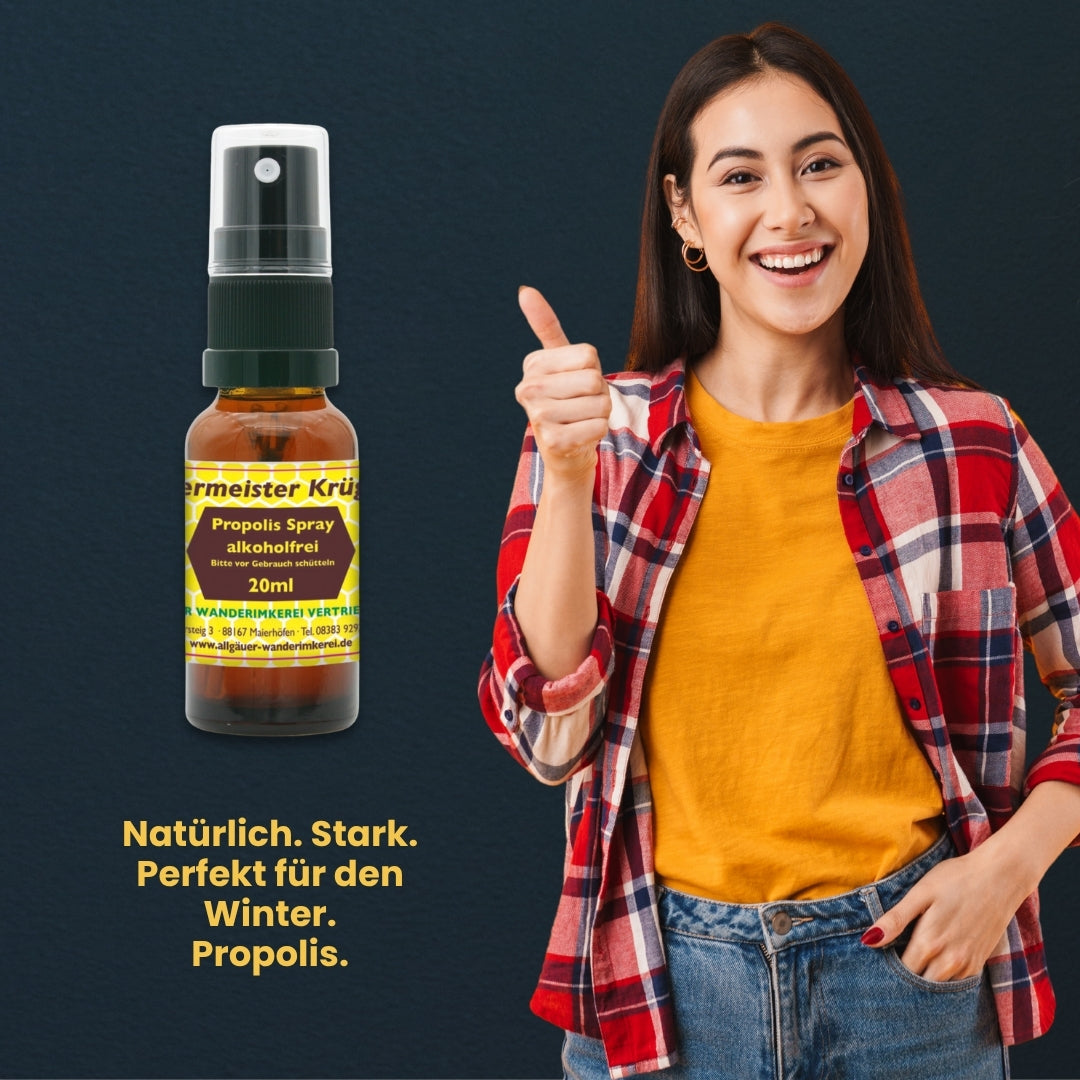 Propolis Spray alkoholfrei 20ml von der Allgäuer Wanderimkerei