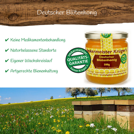 Deutscher Blütenhonig 500g