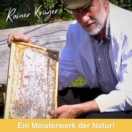 Deutsche Bienenwabe im Rähmchen, 2 kg, von der Allgäuer Wanderimkerei, limitierte Auflage, Rainer Krüger
