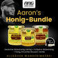 Aarons Honig-Bundle von der Allgäuer Wanderimkerei, Blütenhonig cremig und Honig mit echter Bourbon-Vanille und Frühjahrs-Blütenhonig, Empfehlung Aaron Boadu, NNG