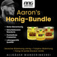Aarons Honig-Bundle von der Allgäuer Wanderimkerei, Blütenhonig cremig und Honig mit echter Bourbon-Vanille und Frühjahrs-Blütenhonig, Empfehlung Aaron Boadu, NNG