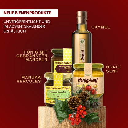 Imkermeister Krüger's Adventskalender 2025 mit natürlichen Honigprodukten, Allgäuer Wanderimkerei