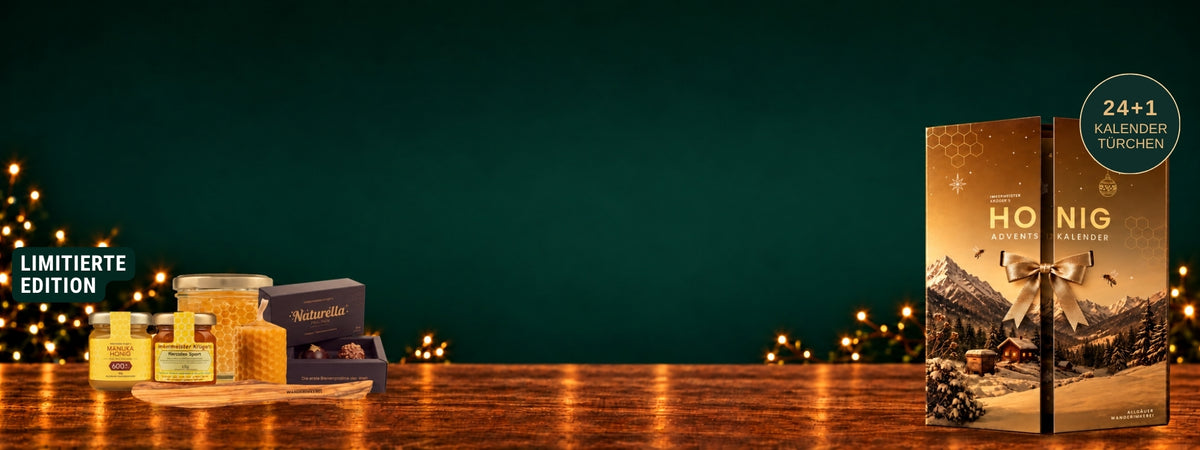 Imkermeister Krüger's Honig-Adventskalender 2026 von der Allgäuer Wanderimkerei
