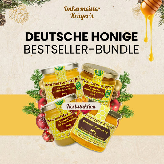 Deutsche Honige Bestseller-Bundle nur zur Herbstaktion von der Allgäuer Wanderimkerei