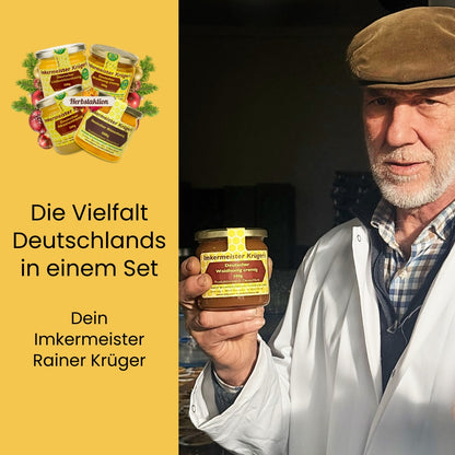 Deutsche Honige Bestseller-Bundle nur zur Herbstaktion von der Allgäuer Wanderimkerei