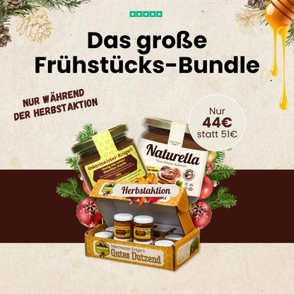 Das große Frühstücks-Bundle mit Honig und Naturella von der Allgäuer Wanderimkerei