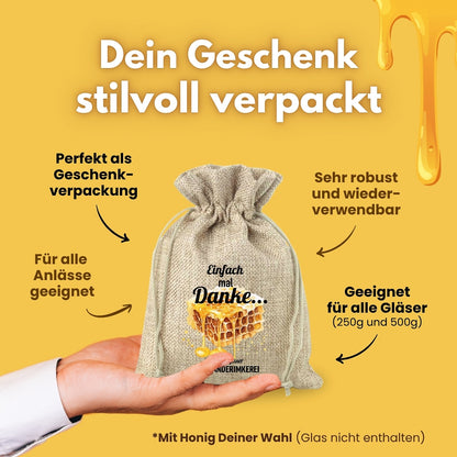 Geschenksäckchen mit „Einfach mal Danke“