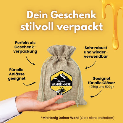 Geschenksäckchen mit „Allgäuer Wanderimkerei“