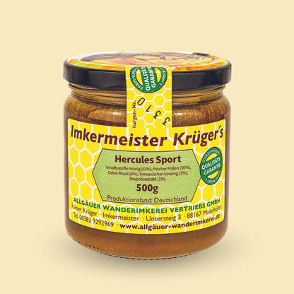 Bienenproduktmischung HERCULES Sport 500g von der Allgäuer Wanderimkerei