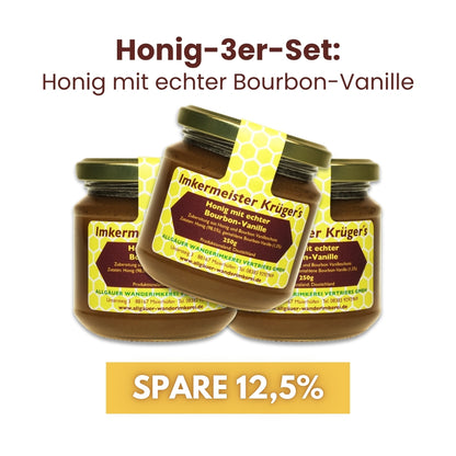 Honig mit echter Bourbon-Vanille 250g