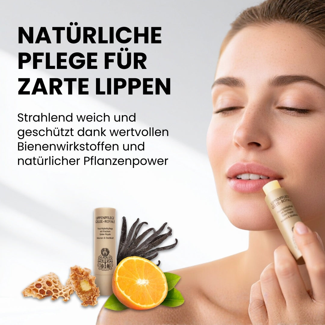 Lippenpflege mit Gelee Royal von der Allgäuer Wanderimkerei