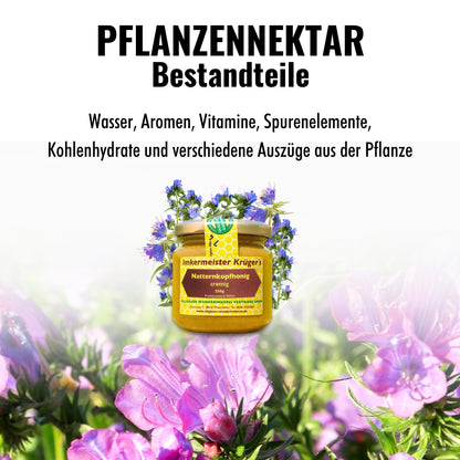 Seltener Natternkopfhonig cremig 250g von der Allgäuer Wanderimkerei