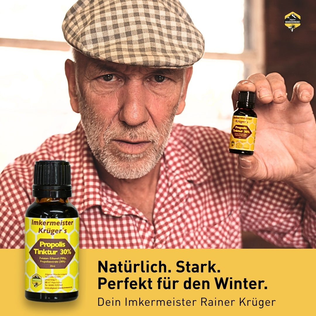 Propolis Tinktur 30% von der Allgäuer Wanderimkerei