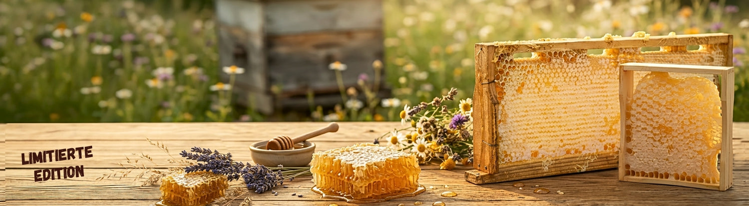 Imkermeister Krüger's Wabenhonig von der Allgäuer Wanderimkerei, Naturprodukt direkt vom Imker, header destop