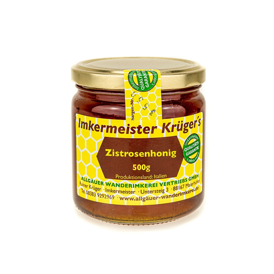Zistrosenhonig 500g aus Italien von der Allgäuer Wanderimkerei
