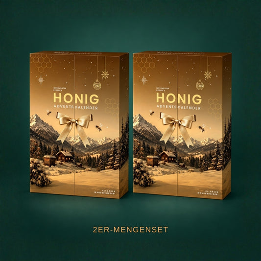 Imkermeister Krüger's HONIG-Adventskalender 2er-Mengenset von der AllgäuerWanderimkerei